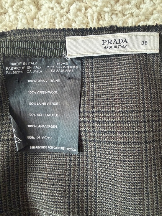 Prada Dresses & Skirts - Prada plaid skirt